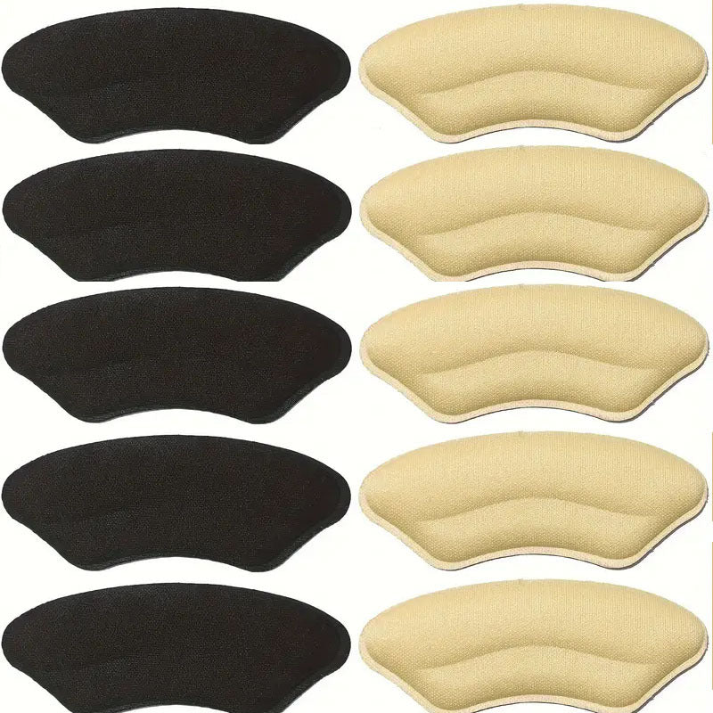 TEMU 10pcs Heel Pads For Shoes That Are Too Big Self-adhesive Heel Protectors Heel Inserts Improve Of The Shoes To Prevent Heel Slipping And Bubbles