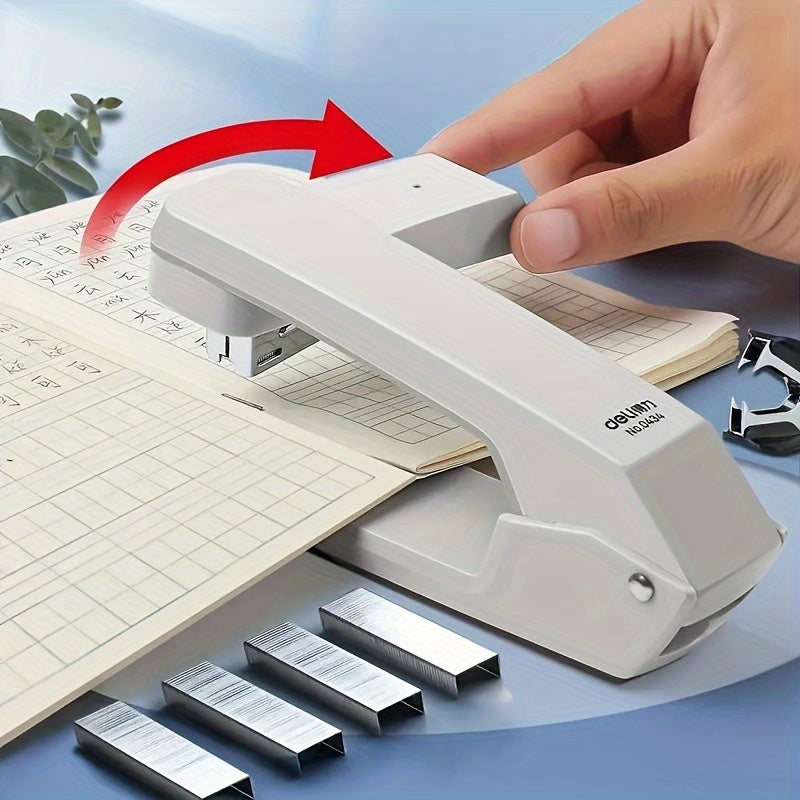 TEMU Degree Rotating Desktop Stapler, Manual Operation, Multi-functional Supplies, Labor Saving Design, Suitable For Office, School And Home Use,