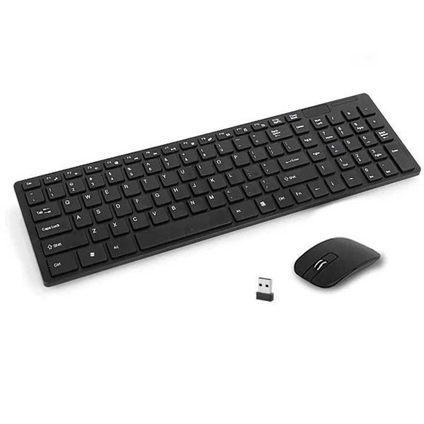 Ultra Slim Keyboard Mouse Combo Kit 2.4G Wireless USB Keyboard and Mouse Set for Office Home Laptop DesktopM240715
