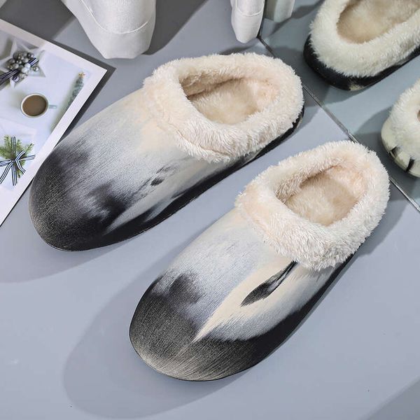 HO New Sandals Winter Indoor And Outdoor Lazy Shoes Fashion Trend Half Cotton 36-47 Large Size Fur Slippers