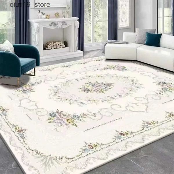 Carpets VIKAMA Crystal Velvet Luxury Persian Carpet Bohemian National Style Living Room Home Decoration Bedroom Floor Mat Home Mat J241202