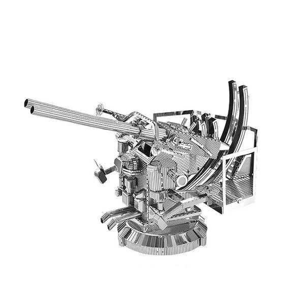 Flak Cannon 3D Metal Puzzle Diy Modelo Building Kit ADT Toys Birthday GiftT250118