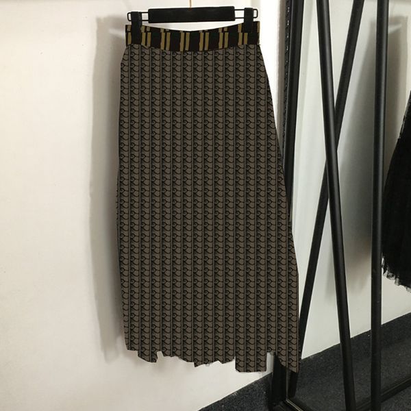 Women Dress Designer Pleated Long Skirt Fashion High Rise Lady Gauze Skirts Spring Autumn Elegant Dress