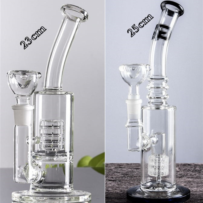 Glass Bongs Hookah with Stereo Matrix Percolator Dab Rig Bubbler Ashcatcher Multi-fonction Water Pipe with 14mm 18mm Joint