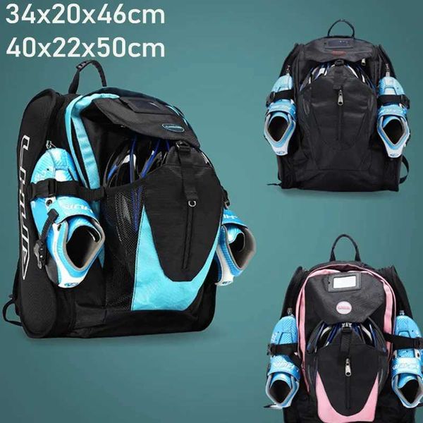 Inline Roller Skates Large Waterproof oxford cloth backpacks roller skates shoes bags for inline speed skates slalom skates adult children g