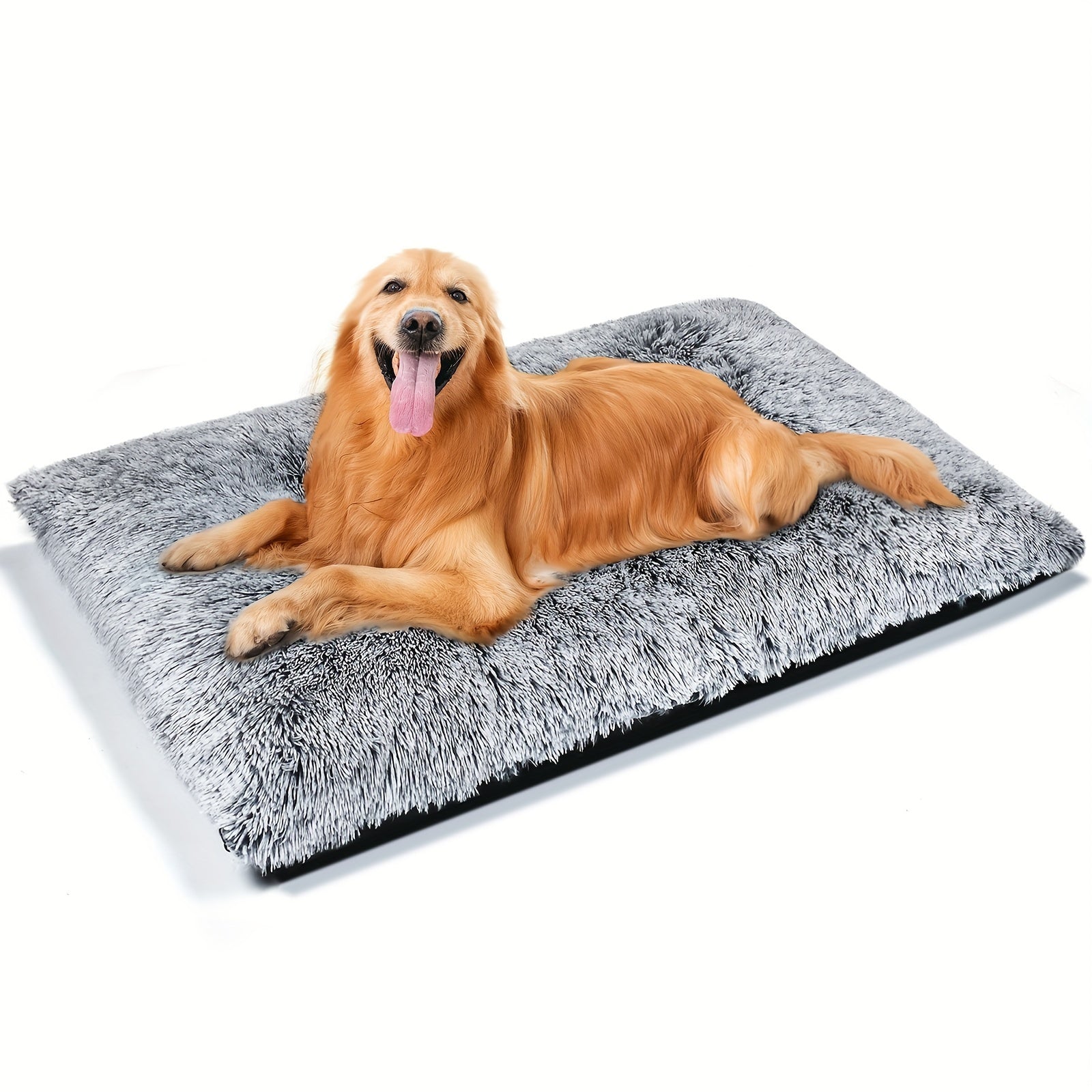 TEMU Dog Bed, Plush Soft Pet Mat Pad & Furniture, Washable Anti-slip Dog Crate Bed For Large Medium Small Dogs And Cats