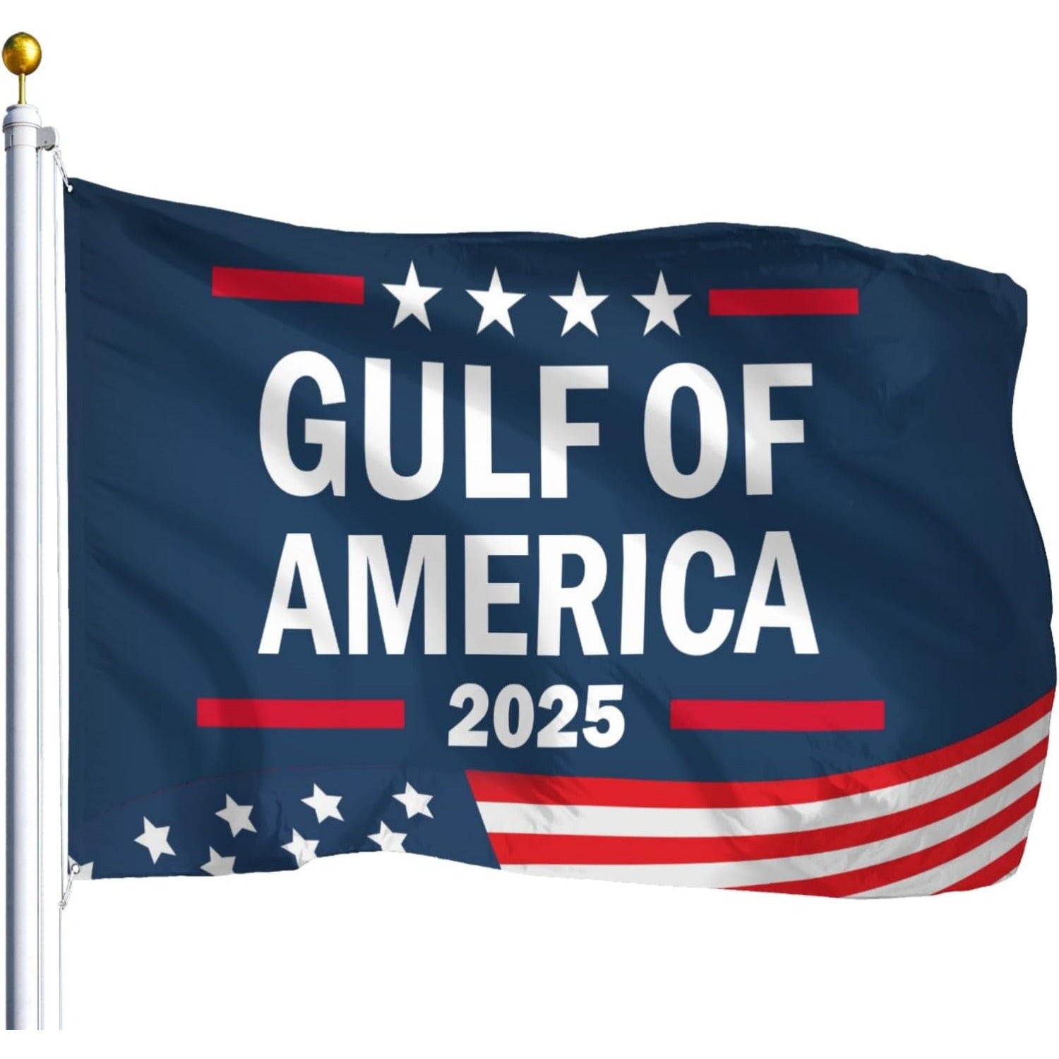 TEMU 1pc 2025 Flag, 3x5ft, Durable Polyester, Patriotic Outdoor Wall Tapestry, Weather-resistant Garden Decor, Retirement Gift For Women, Single-side