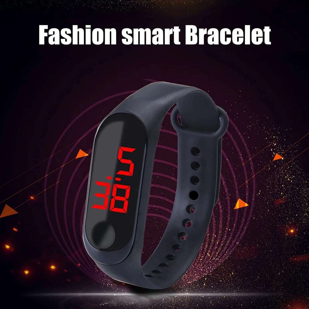 LED Screen Outdoor Sports Children Electronic Watch Women Men Silicone Strap Fiess Wristwatch Student Clock Relogio