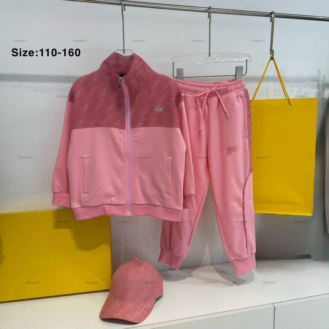 Top baby coat suits Autumn girls Tracksuits sports suit Kids designer Clothes Composite design jacket and pants A949X26N213
