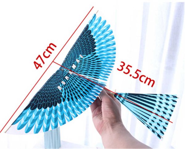 Aircraft Modle Assembly Gift Science Kite Toys For Children Adults Handmade DIY Rubber Band Power Bionic Air Plane Ornithopter Birds Models
