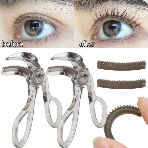 Professional Combing Wide-Angle Eyelash Curler with Elastic Silicone Pads Natural Eye Lashes Curling Women Beauty Makeup ToolsXJ241118