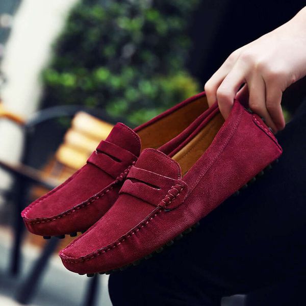 Brand Spring Summer Hot Sell Moccasins Loafers High Quality Genuine Leather Men Flats Lightweight Driving Shoes