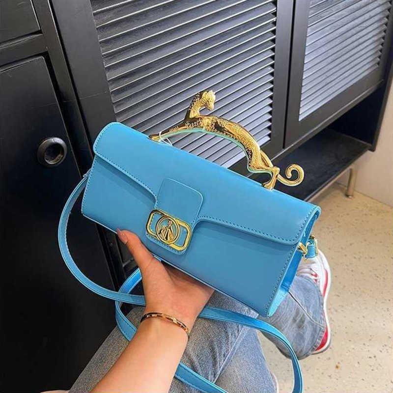 lanvi Bag Leopard handle women luxurys Handbag Candy Color Women&#039;s Shoulder Bags Small Versatile Designer Cross body Bag 230815