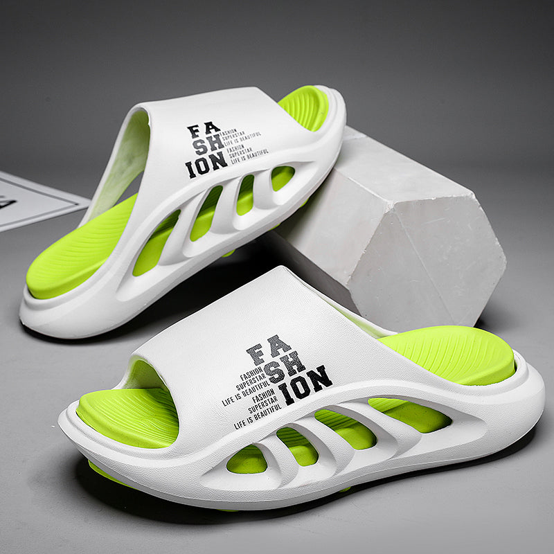 New Men&#039;s Slippers Indoor Outdoor Sandals Beach Comfortable Soft Slides Casual Shoes Trendy Men Flip-flops Home Slippers 45 46