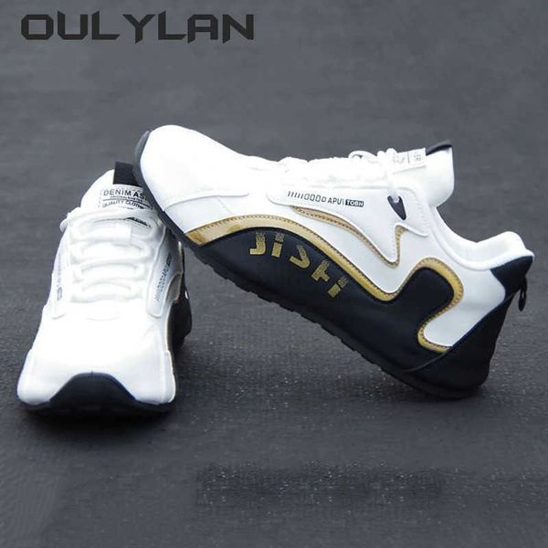 Sapatos de couro para homens Fion Sapatos de viagem de alta qualidade Fion Spring Autumn Sneakers Leather Face Sports Running Shoes Z241209