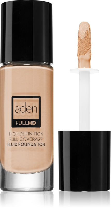 Aden Cosmetics Full HD Fluido fondotinta liquido lunga tenuta colore 01 Porcelain 20 ml