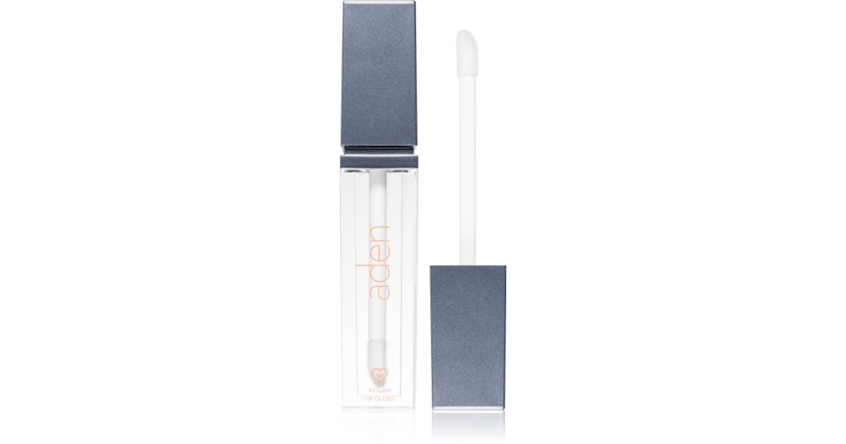 Aden Cosmetics Veganer Lipgloss Farbe 10 Clear 5 ml