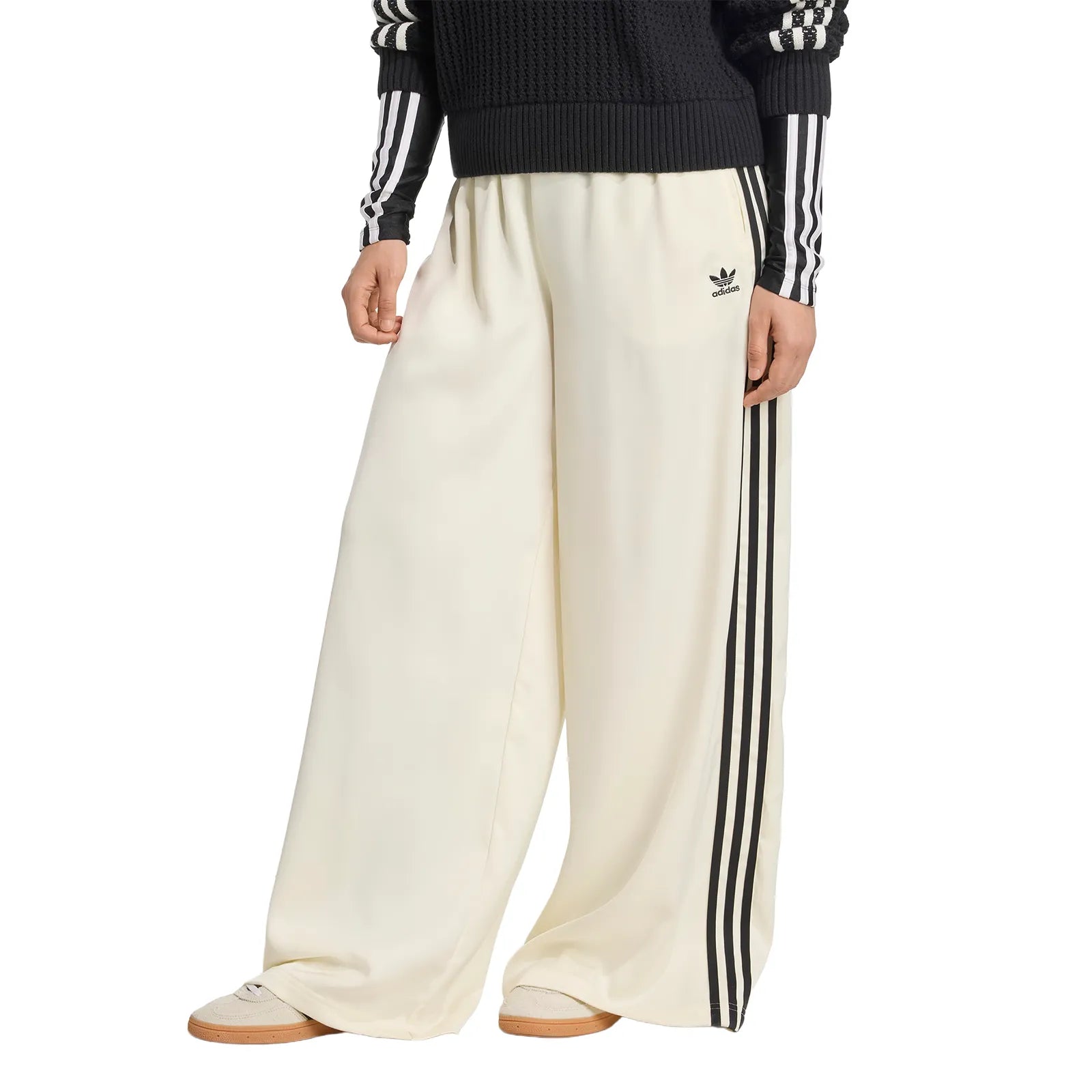 adidas Adicolor Satin Wide Leg W "Cream White" (KD2542)