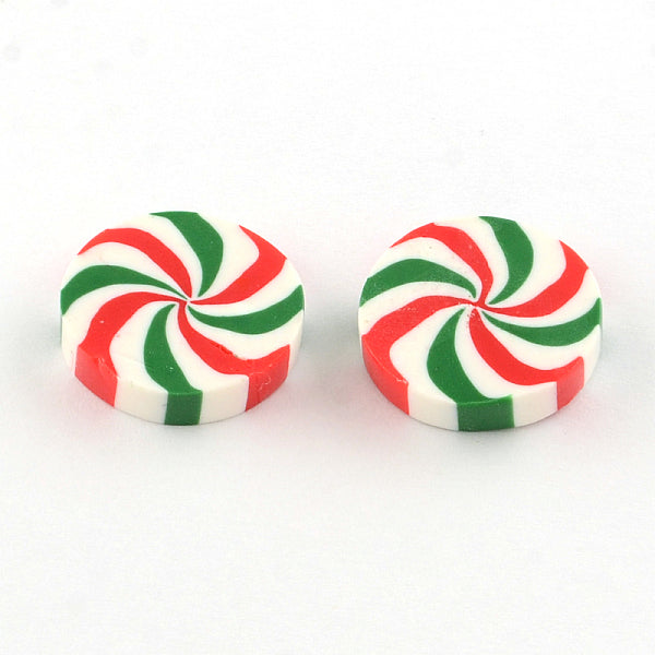 Flat Round Handmade Polymer Clay Cabochons