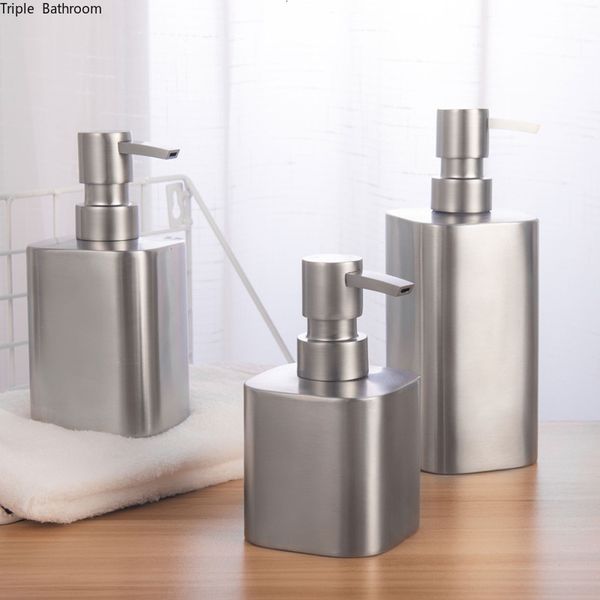 Liquid Soap Dispenser Nordic Soap Dispenser Stainless Steel Home Shampoo Shower Gel Bottles Wristband Dispenser Bathroom Accessories Liquid