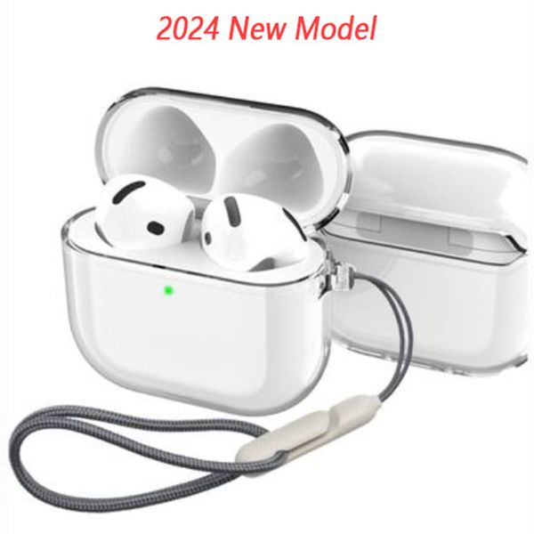 For Apple Airpods Pro 2 3 4 AirPods 4 Earphones Airpod Bluetooth Headphone Accessories Solid Silicone Cute Protective Case Apple Wireless Ch