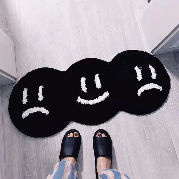 Carpet Super Cool Mat Bedside Soft Area Rug Cartoon Doormat Shaggy Fluffy Carpet Irregular Bedside Rug Thicken Floor Mat INS Decor 220930