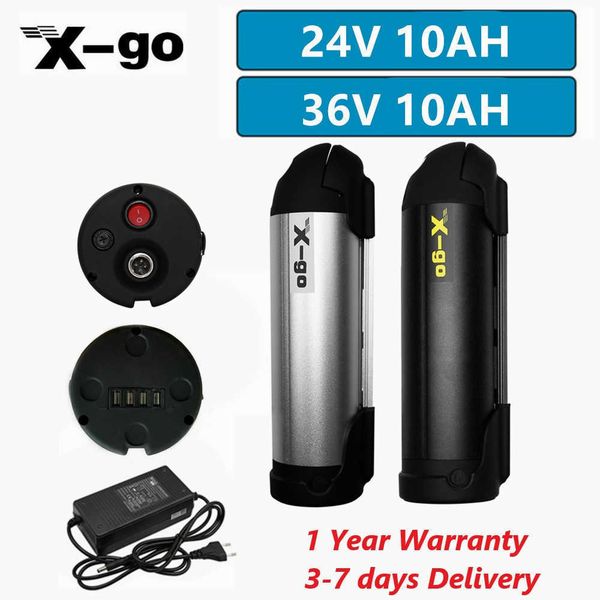 24V 36V 10AH Ebike Batterij 18650 Batterij Fles Batterij voor 250W 350W 500W motorfiets Scooter Elektrische Fiets Batterij