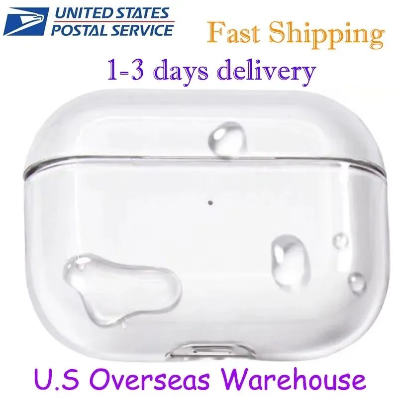 US Stock For Apple AirPods 4 AirPods pro 2 USB-C Headphone Accessories Silicone Protective Headphone Cover Headphone Shockproof TPU Case