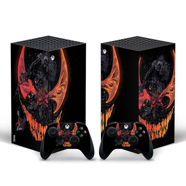 fashion design Anti-Scratch Protective Skin Cover Sticker for Xbox Series X Game Console and 2 Controllers