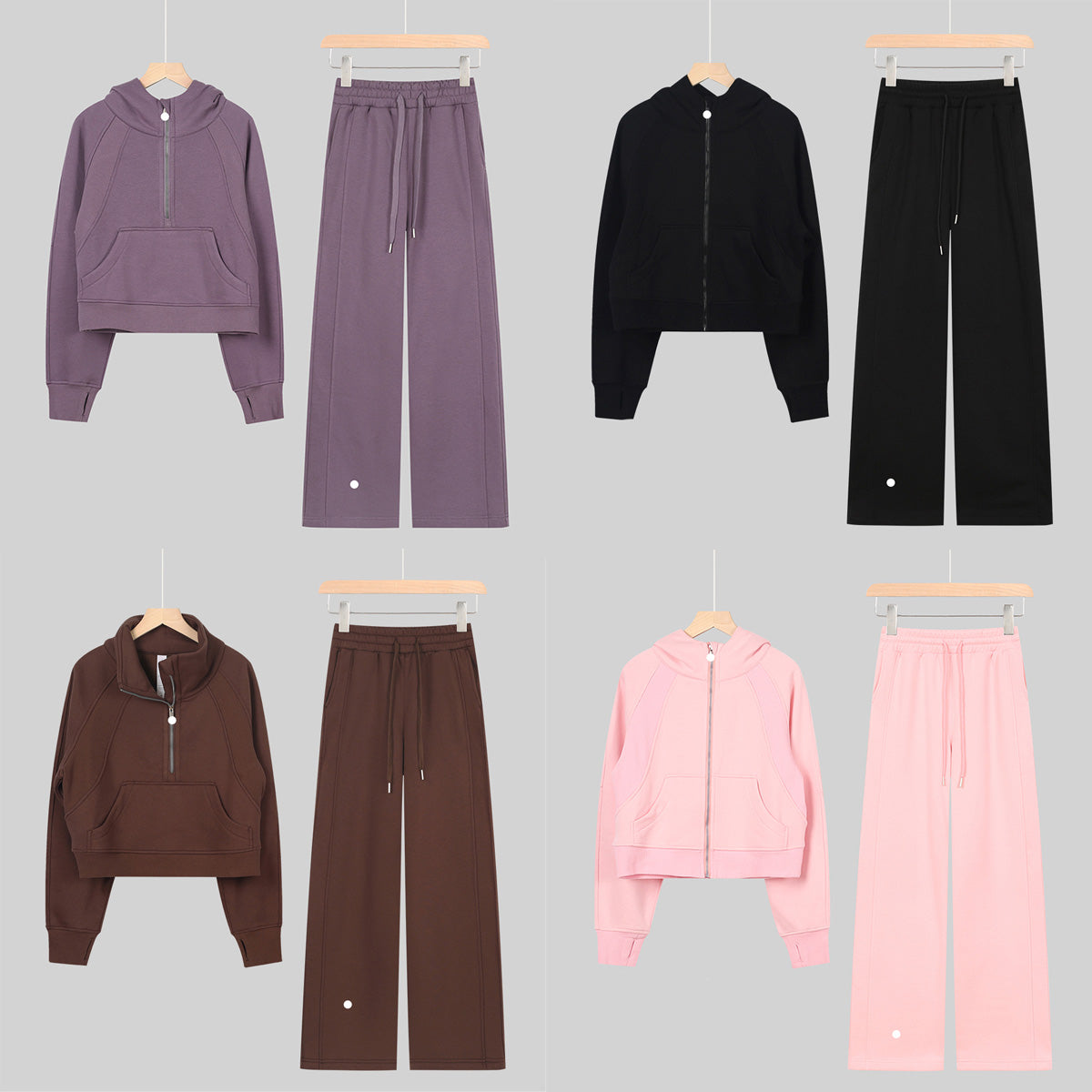 Hoodies Yoga set Hoodie Jogger Pants Diving Jacket 2 Piece Autumn Lightweight Lounge Wear Warm Well-fitting Outfit Casual Streetwear Gym set Jacket