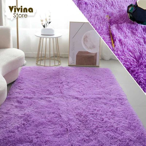 Solid Fluffy Rugs For Bedro ple Cute Children Ro Mat With Long Hair Soft Plush Rug Living Ro Carpet Modern Decoration Z250208