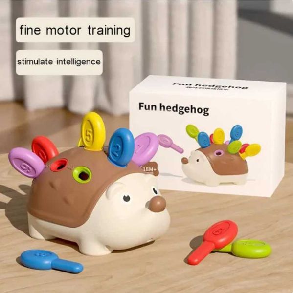 Hedgehog Montessori Baby Toys Coordenação Mundial Treinamento Fino Motor Desenvolva Concentração Crianças Sensorial Educacional Toyc250121