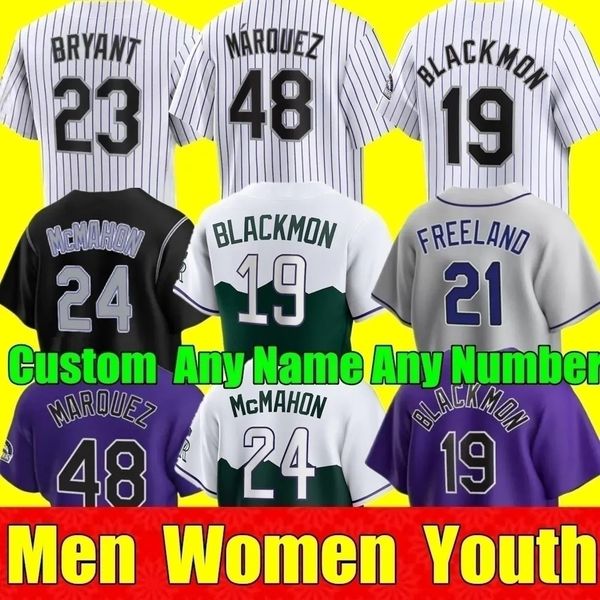 Rockies Baseball Jersey Hunter Goodman Beck Sam Hilliard Kris Bryant Aaron Schunk Sean Bouchard Thairo Drew Romo Estrada Ezequiel Tovar Men