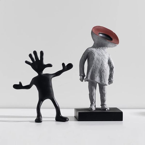 ET Alien Sculpture Home Living Room Childrens Study Coffee Table Bedroom Crafts Modern Simple American Decorations Accessories 240819