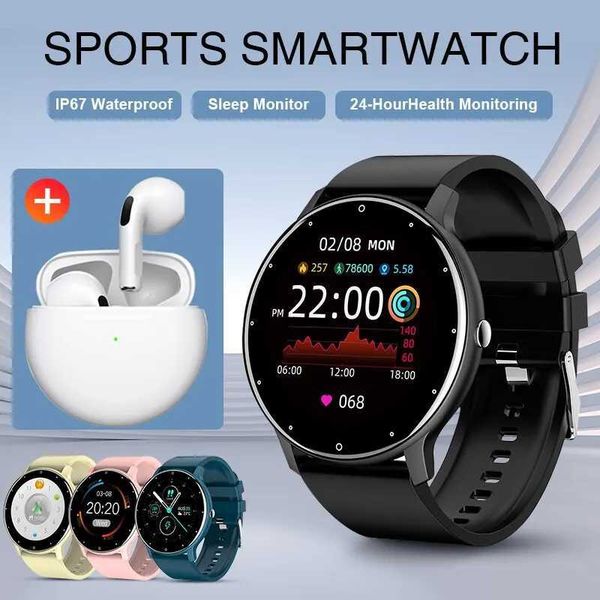 LIGE 2024 New Men Smart Watch Real-time Activity Tracker Heart Rate Monitor Sports Women Smart Watch Men Clock For Android IOSXJ250108