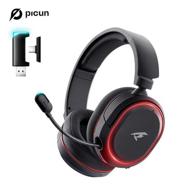 Picun G2 2.4G Wireless Gaming set phones 5ms Low Latency 7.1 Surround ENC Mic For PC PS4 PS5 Phone Switch Z241230