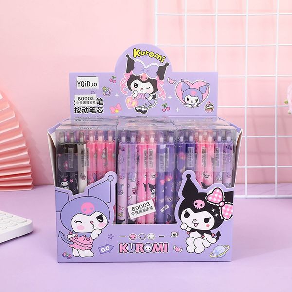 Cute Kuromi Pen Student Stationery 0.5mm Black Ink Pens Kawaii Kuromi Writing Gel Pen School Office Stationery Supplies 2987