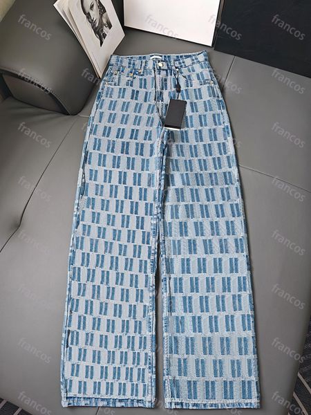 Women Jeans Designer Pants Classic Minimalist Jean Full Letter High Waisted Trousers For Woman Casual Daily Versatile Thinner Jeans Denim Pa