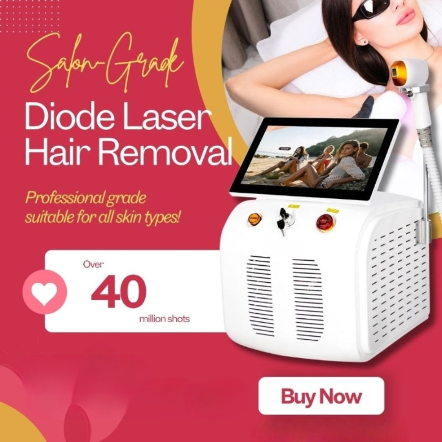 Portable Diode Laser Hair Removal Cooling Head Painless Professional Epilator 755nm 808nm 1064nm 3 Wavelengths Face Body Removal