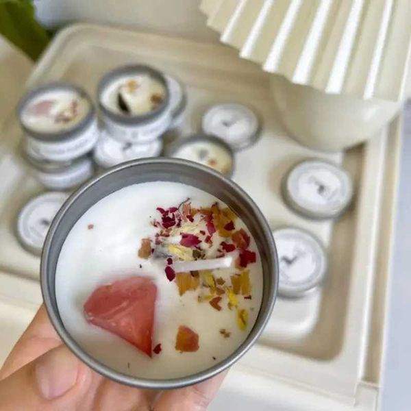Crystal flower candles aromatherapy scented candles wedding guests birthday parties gifts souvenirs bedrooms family doctors X241004