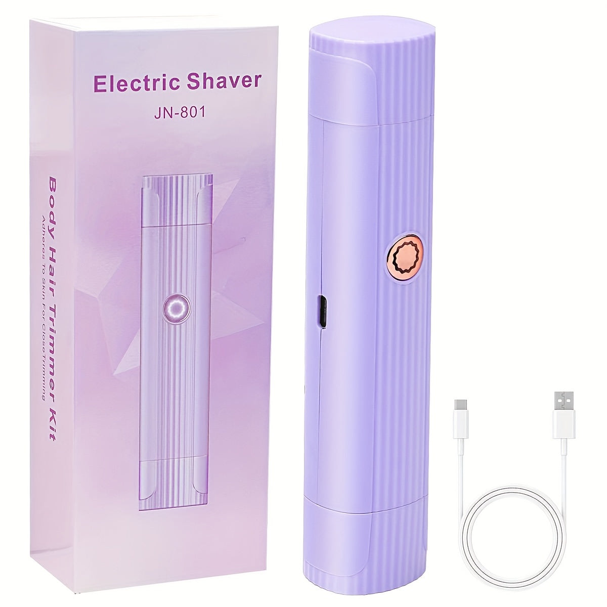 TEMU Women's 2-in-1 Pink Double Headed Bikini Trimmer Electric Shaver, Suitable For Wet And Dry Use, Body Hair Removal Device, Suitable For Bikini,