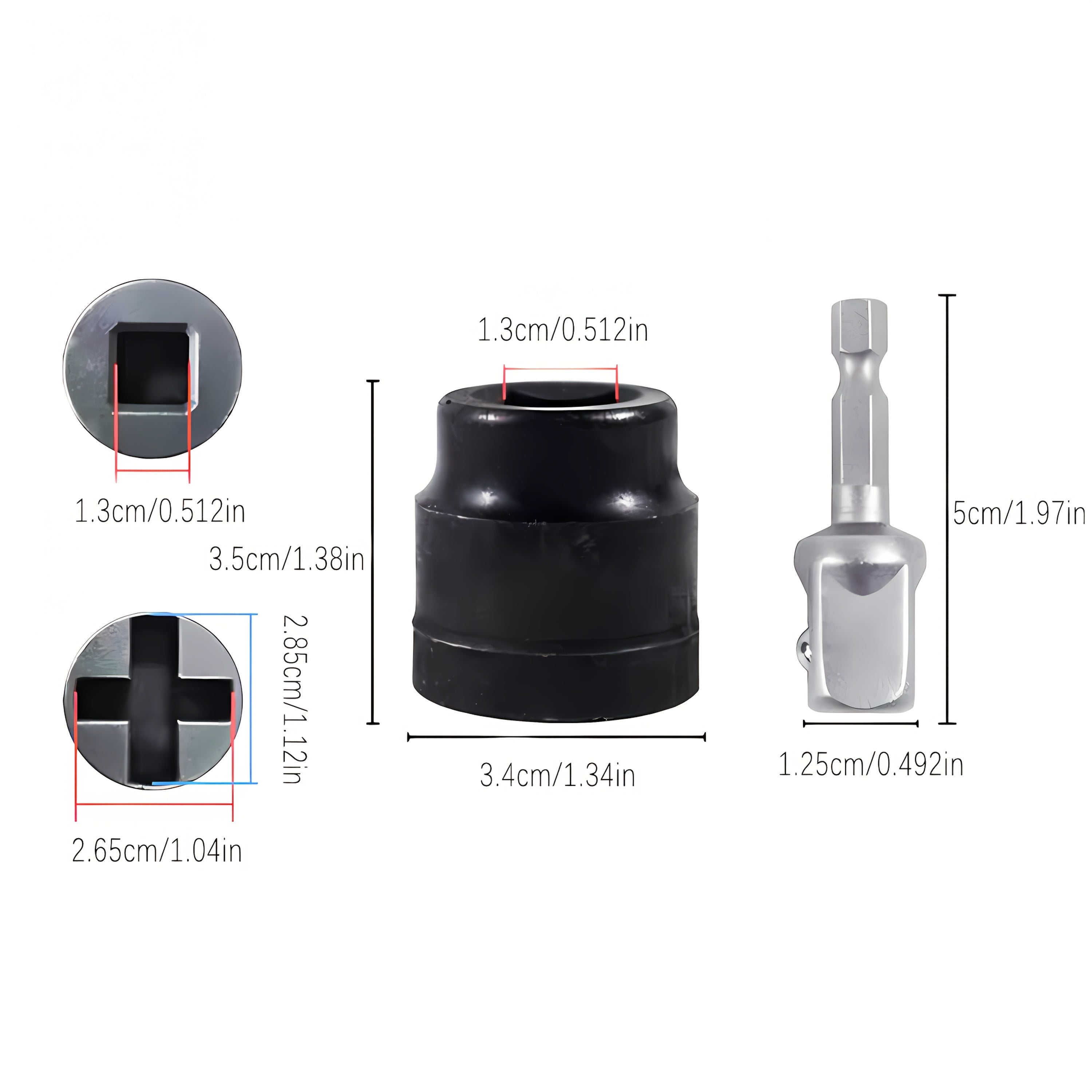 TEMU 1pc Heavy-duty Jack Stand With Safety Clamps & Wrench - Professional-grade Tire Changer Tool For Home Garage & Auto Repair