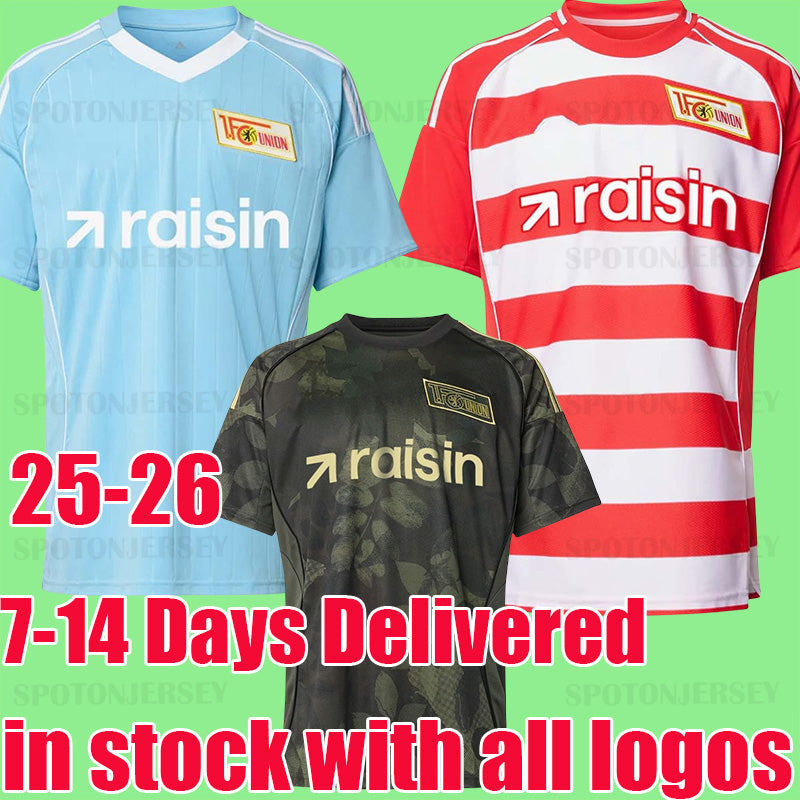 XXXL 4XL 25 26 Union Berlin Soccer Jerseys SKARKE LJUBICIC BURKE iLiC ANSAH Football Shirts 2025 2026 TOUSART SCHAFER HABERER KEMLEIN KHEDIRA SKOV J