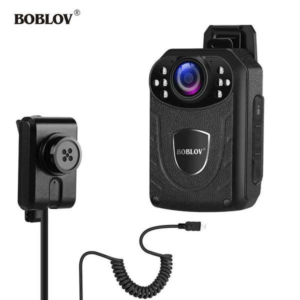 Sports Action Video Cameras BOBLOV KJ21 Pro Body Cam 2.4G Remote Control Touch Screen HD1296P KJ21 Updated Body Camera Mini Camera Extra Len