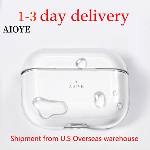 For pro 2 air pods 3 Max Earphones airpod 4 Bluetooth Headphone Accessories Solid Silicone Cute Protective Cover Wireless Charging AIOYE Sho