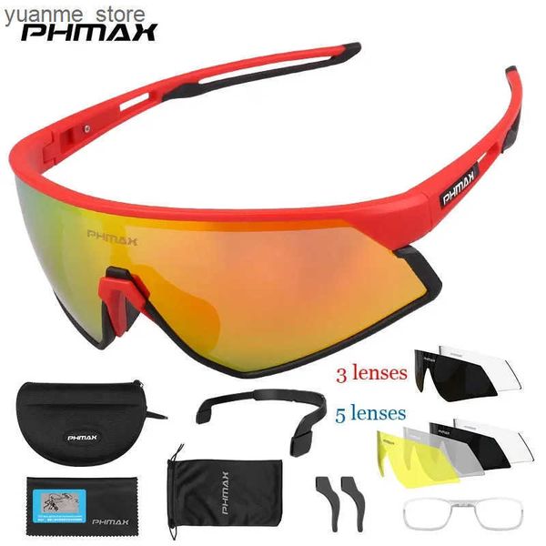 Outdoor Eyewear PHMAX Ultralight Polarized Cycling SunGlasses Outdoor Sports Bicycle Glasses Men Women Bike Sun glasses Goggles Bike Eyewear