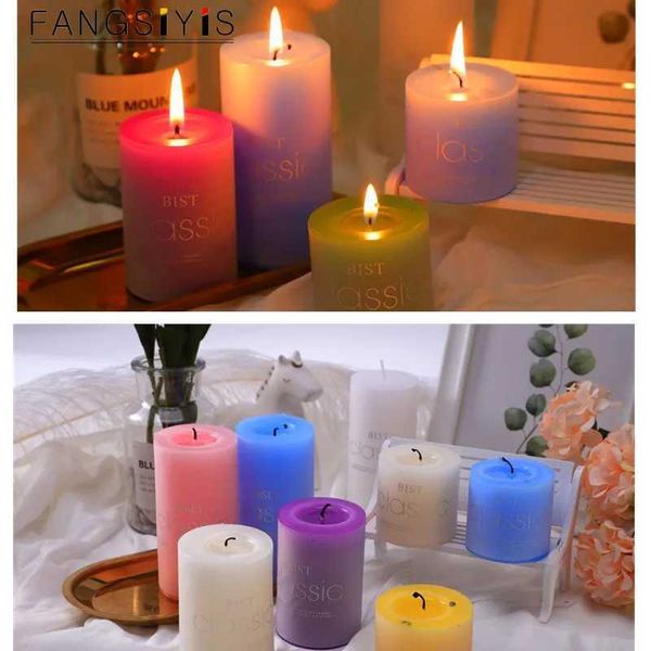 Home Decoration Candle Cylindrical Aromatherapy Candles Scented Relax Birthday Supplies Wedding Centerpieces for TablesC241214