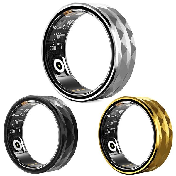 R12M Smart Ring IP68 Waterproof Health Monitor Multi sport Mode Step Distance Calorie Counter Fitness Ring Suitable for Android and iOS 2412