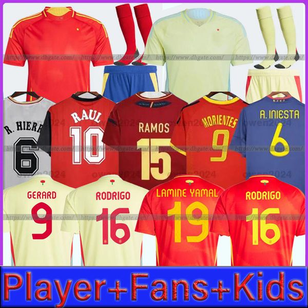 RODRIGO 2024 Euro Spain soccer jerseys espana YAMAL MORATA GAVI CARVAJAL PEDRI Player version Spain retro football shirts espagne women kids