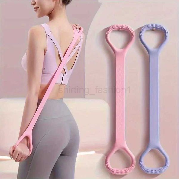 Exercise stretching tension band fitness yoga elastic resistance rope used as fitness equipment for shoulder arm back shouldXJ240809